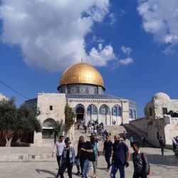 View of the Rock of the Dome in Jerusalem